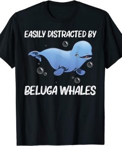 Cool Beluga Whale For Men Women Orca Whales Save The Ocean T-Shirt