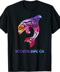 California Bodega Bay Orca Killer Whale Native American T-Shirt