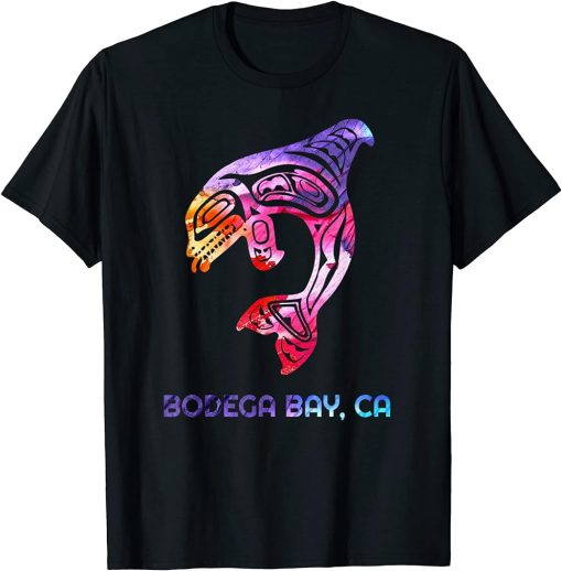 California Bodega Bay Orca Killer Whale Native American T-Shirt