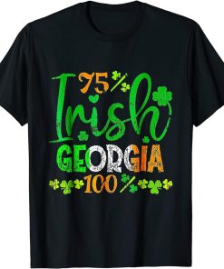 Full Of Shenanigans St Patrick"s Day Orca Fish Clovers T-Shirt