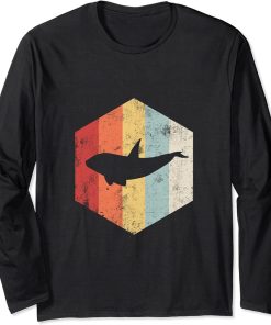 Proud Orca owner Retro, Orca lover, Orca father"s day gift Long Sleeve T-Shirt