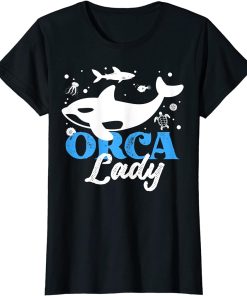 Funny Orca Lover Graphic for Women Girls Kids Whale T-Shirt