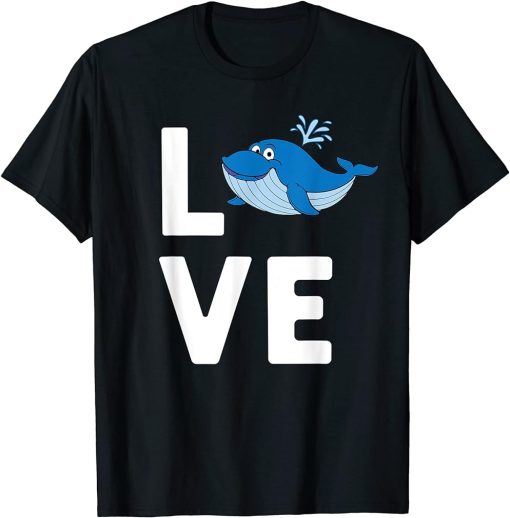 Funny Whale Art For Men Women Orca Narwhal Blue Whales T-Shirt